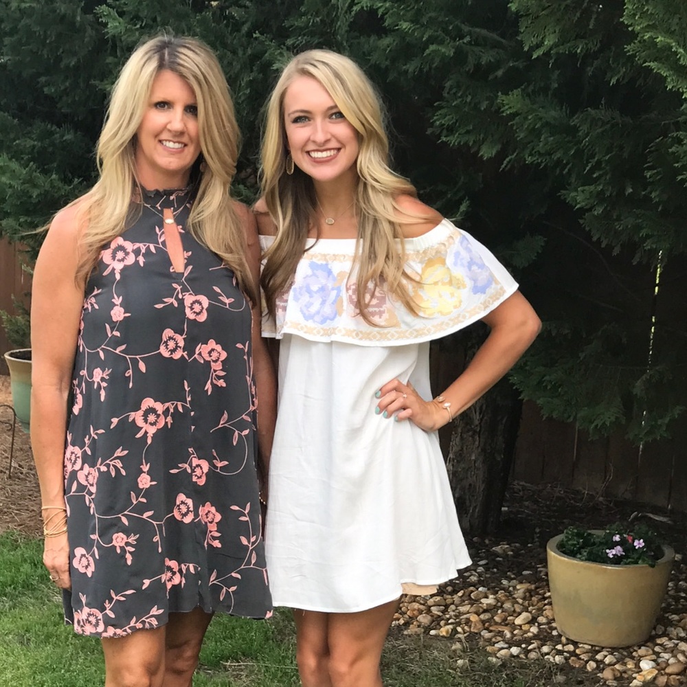 White OTS dress